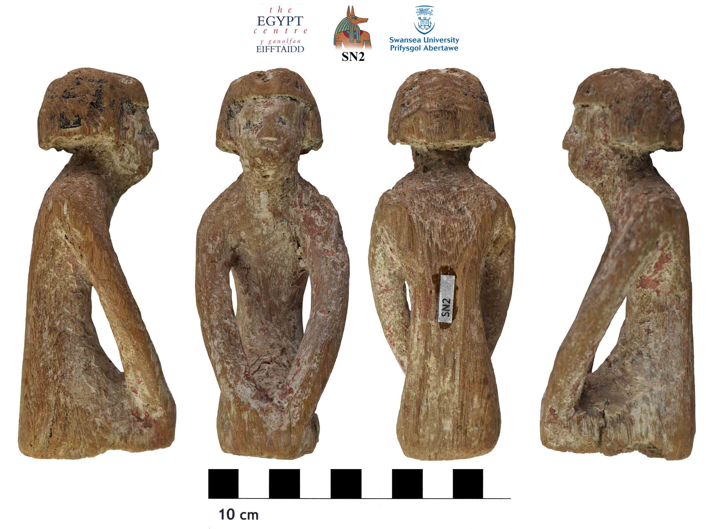 Image for: Wooden figure from a funerary model